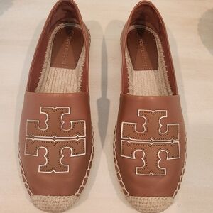 Tory Burch Brown Espadrille Flats